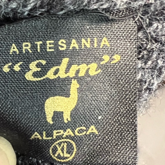 Artesania Edm Alpaca Wool Knit Hooded Cardigan SUPER SOFT 100% authentic alpaca - Picture 8 of 9